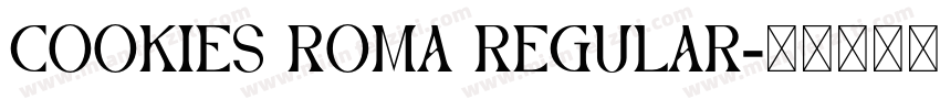 Cookies Roma Regular字体转换